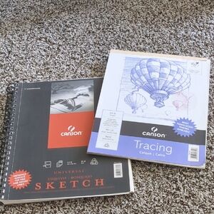 Canson Sketch and Tracing Pad Set - Black, White, Blue